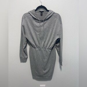 Forever 21 Gray Hoodie Mini Dress Size Medium